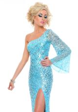 Precious Formals P8929.  Available in Nude Gold Shimmer, Sky Blue